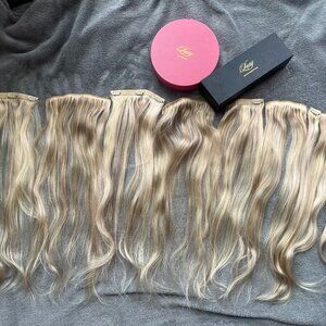 Luxy Clip-In 100% Human Hair Extensions - 20" and 220g - Cool Blonde